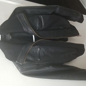 A fall leather jacket